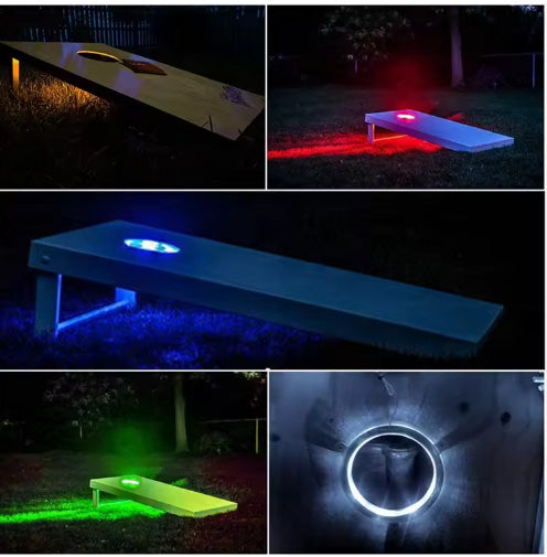 16 Color Changeable Cornhole Hole Lights