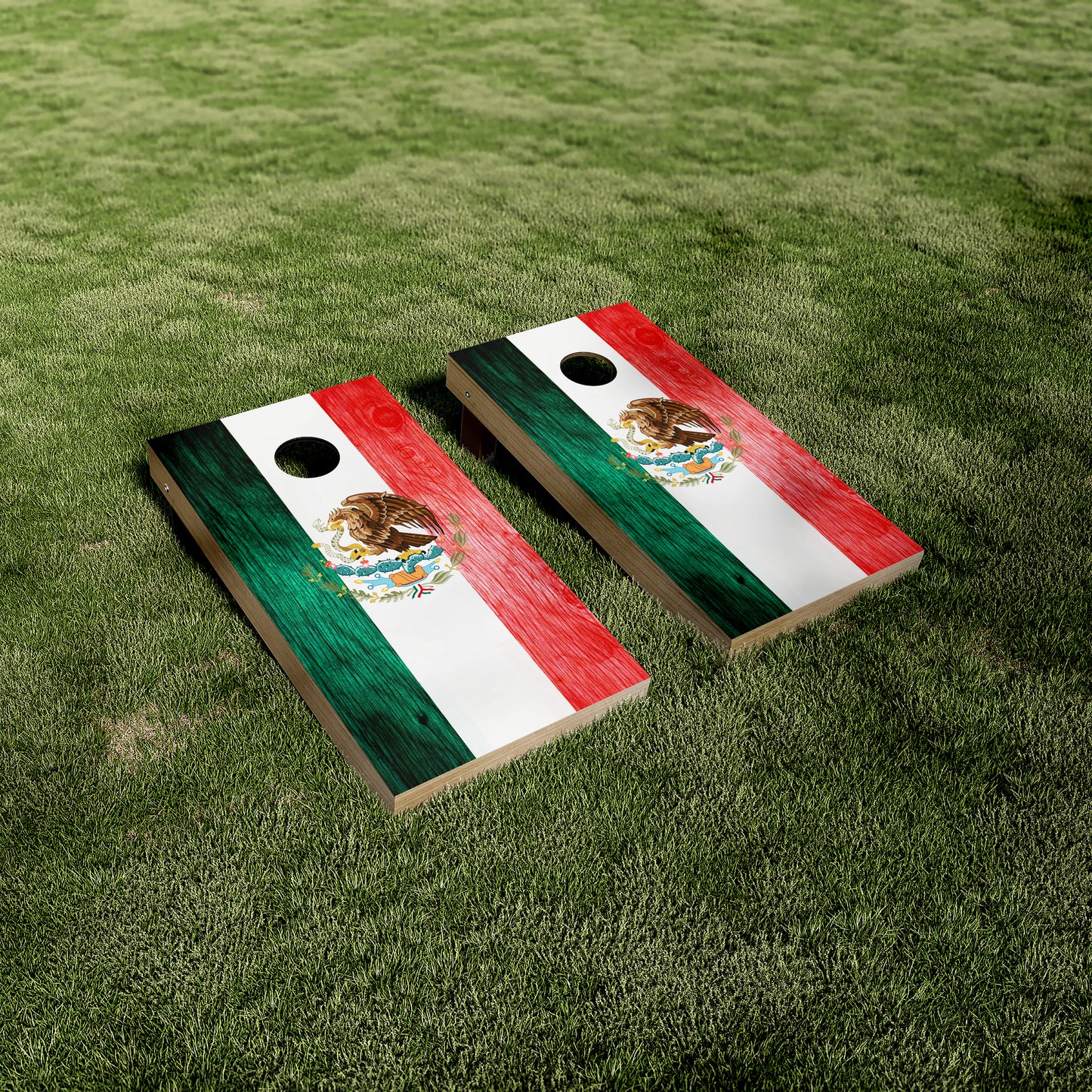 Mexican Flag Cornhole Wraps/Skins