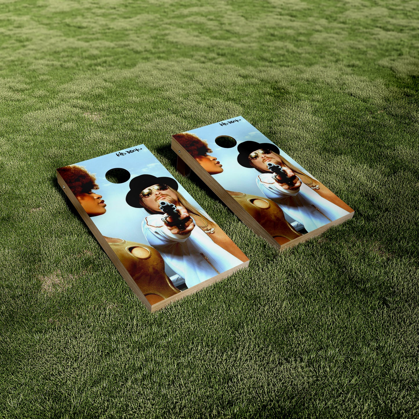 Kid Rock Cornhole Vinyl Wraps/Skins
