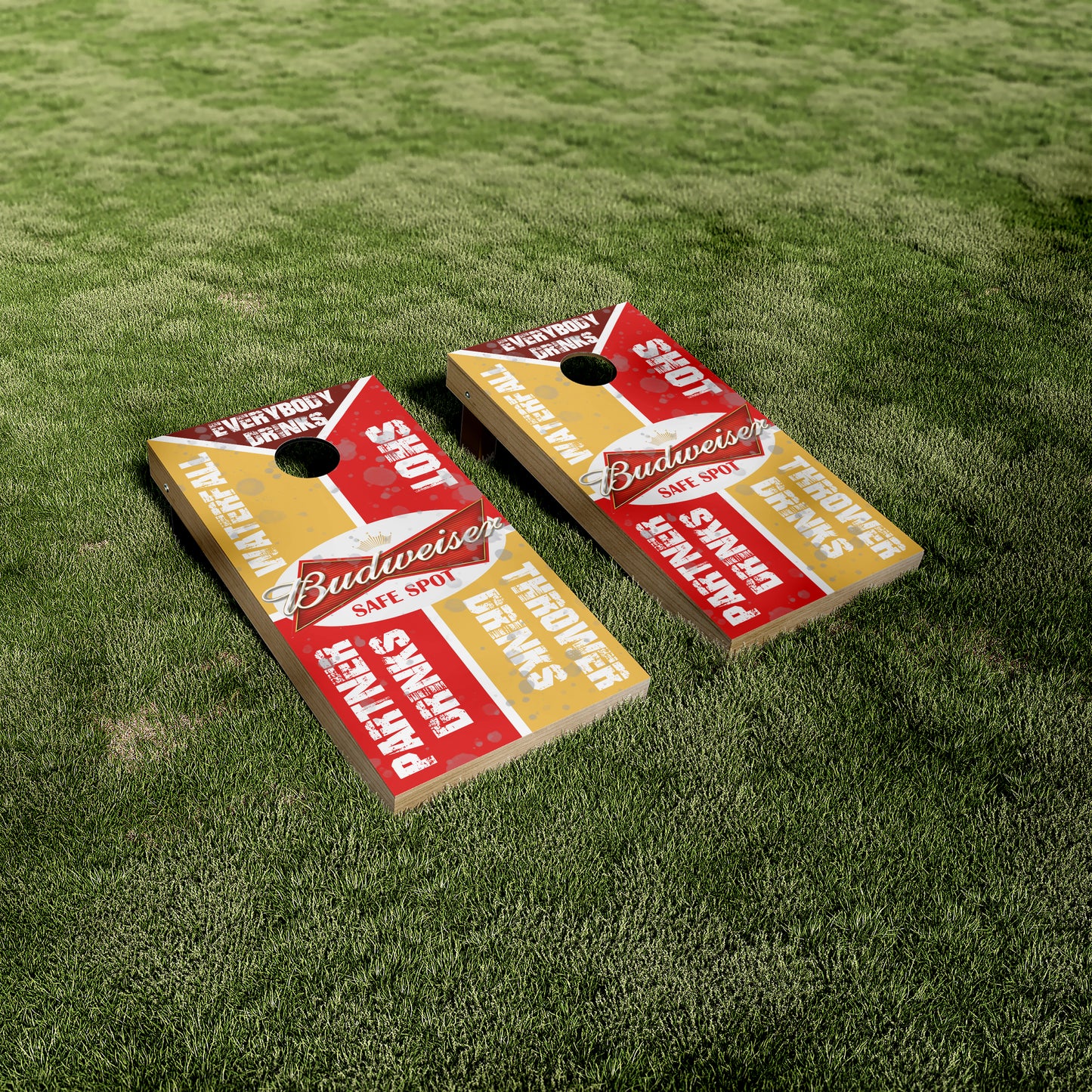 Budweiser Waterfall Drinking Game Vinyl Wraps/Skins