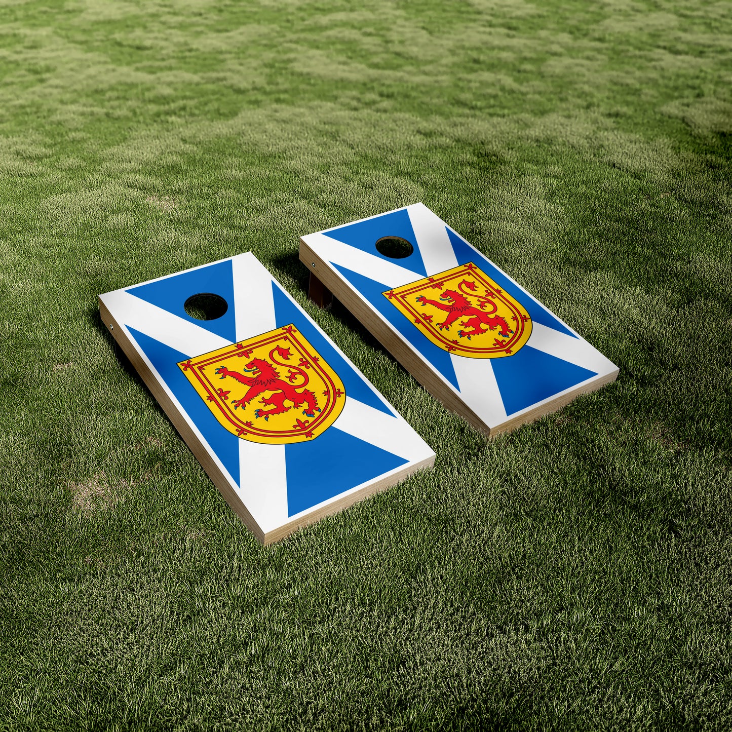 Scottish Flag Cornhole Vinyl Wraps/Skins