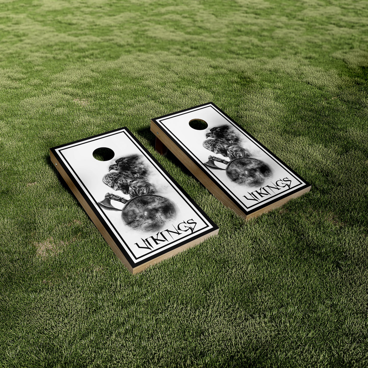Viking and Raven Cornhole Vinyl Wraps/Skins