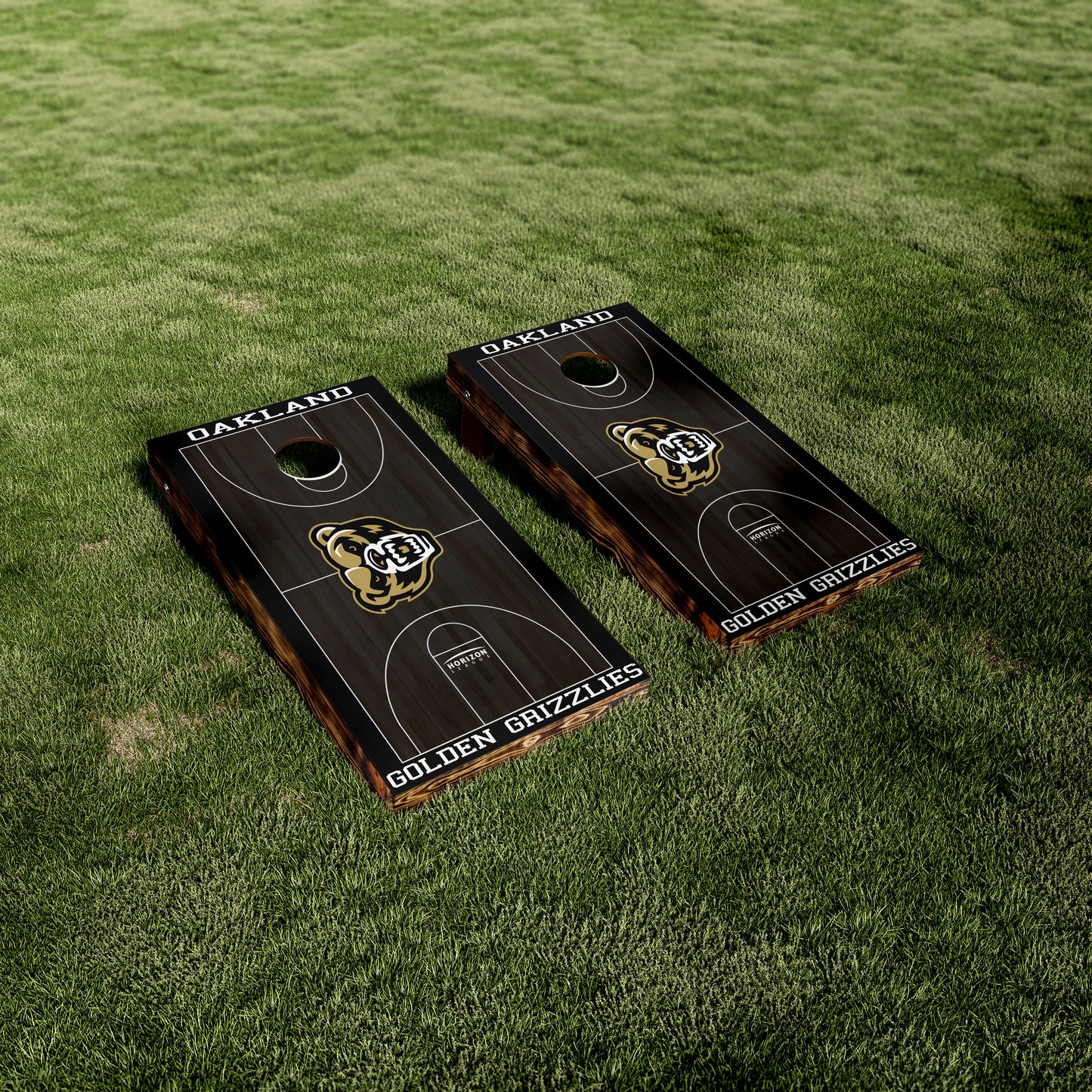 Oakland University Grizzlies Basket Ball Court Wraps/Skins
