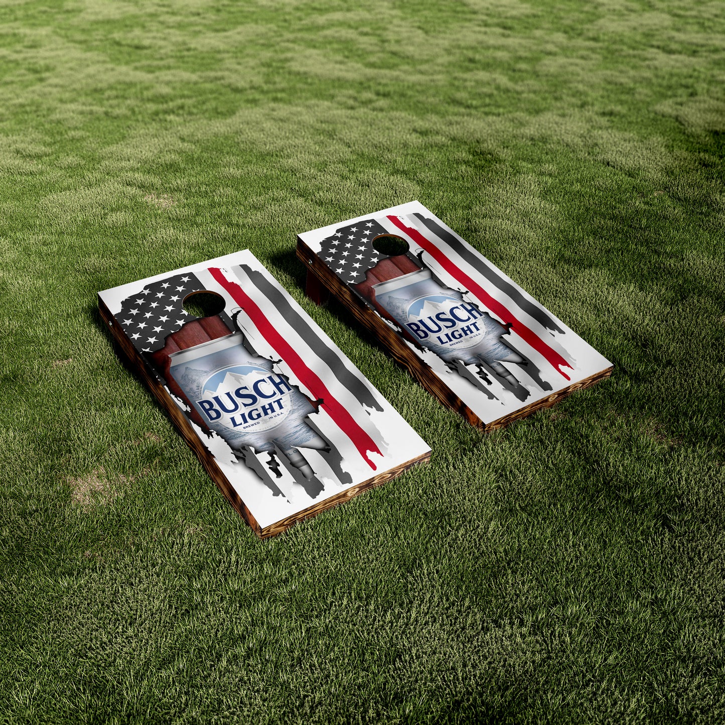 Busch Red Line Flag Printed Vinyl Wraps/Skins
