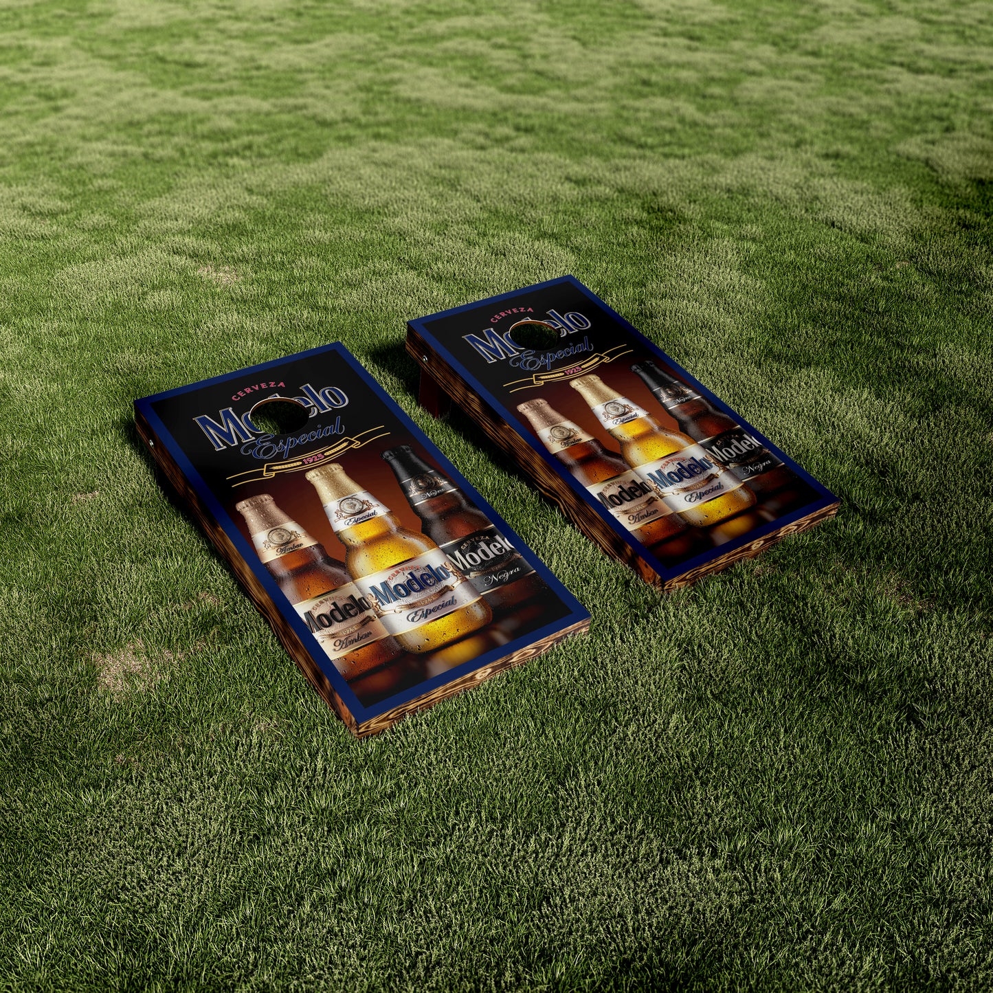 Modelo Beer Bottles Cornhole Wraps/Skins