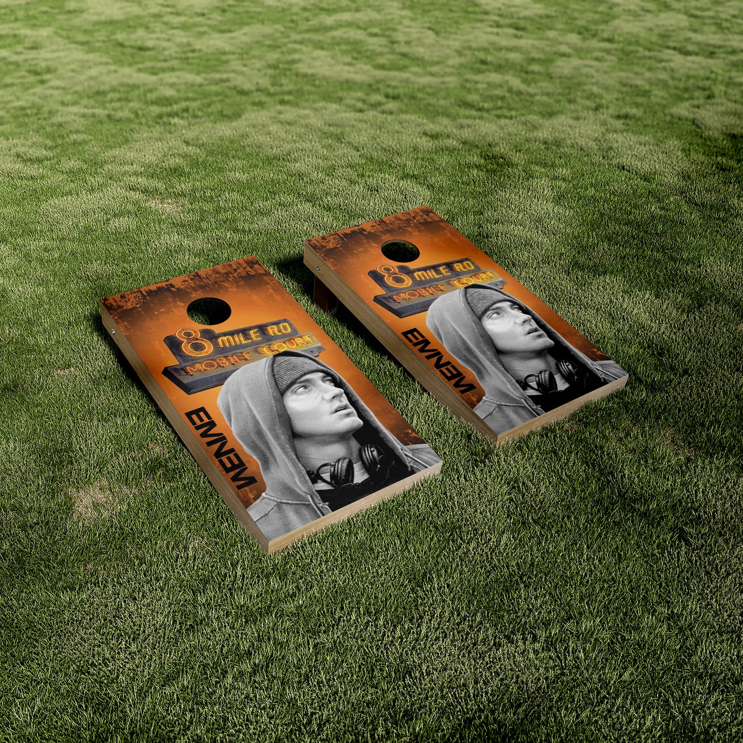 Eminem 8 Mile Cornhole Vinyl Wraps/Skins