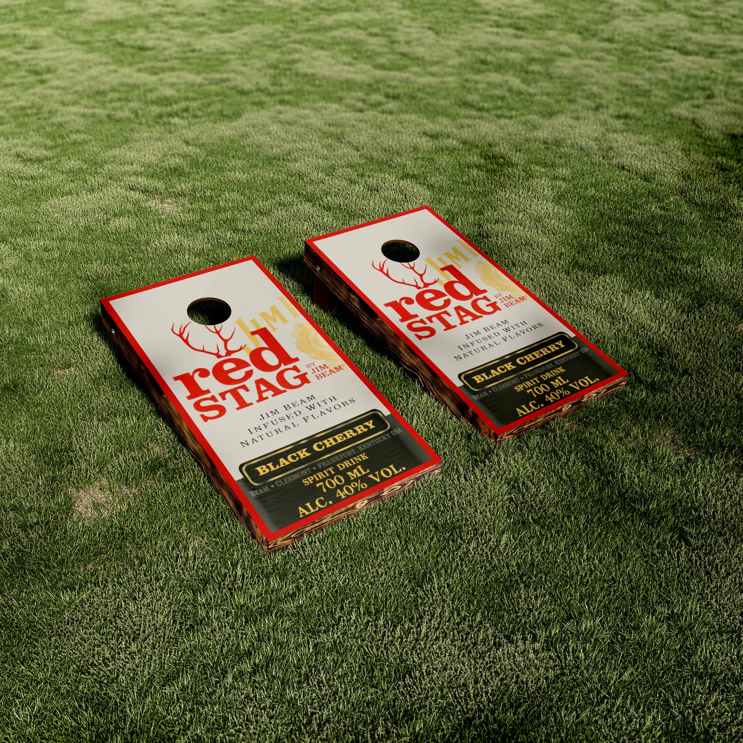 Red Stag Whiskey Cornhole Wraps/Skins