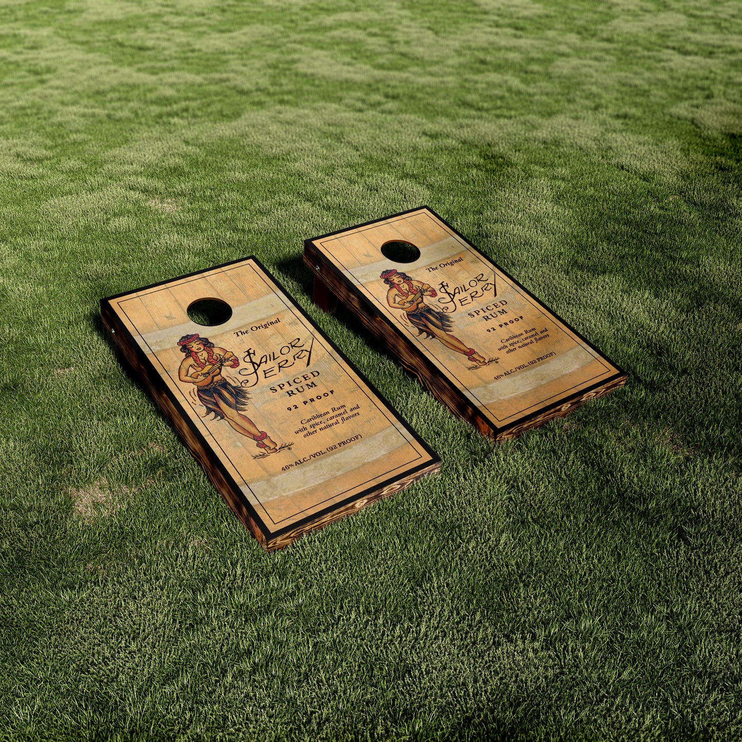 Sailor Jerry Rum Barrel Cornhole Wraps/Skins