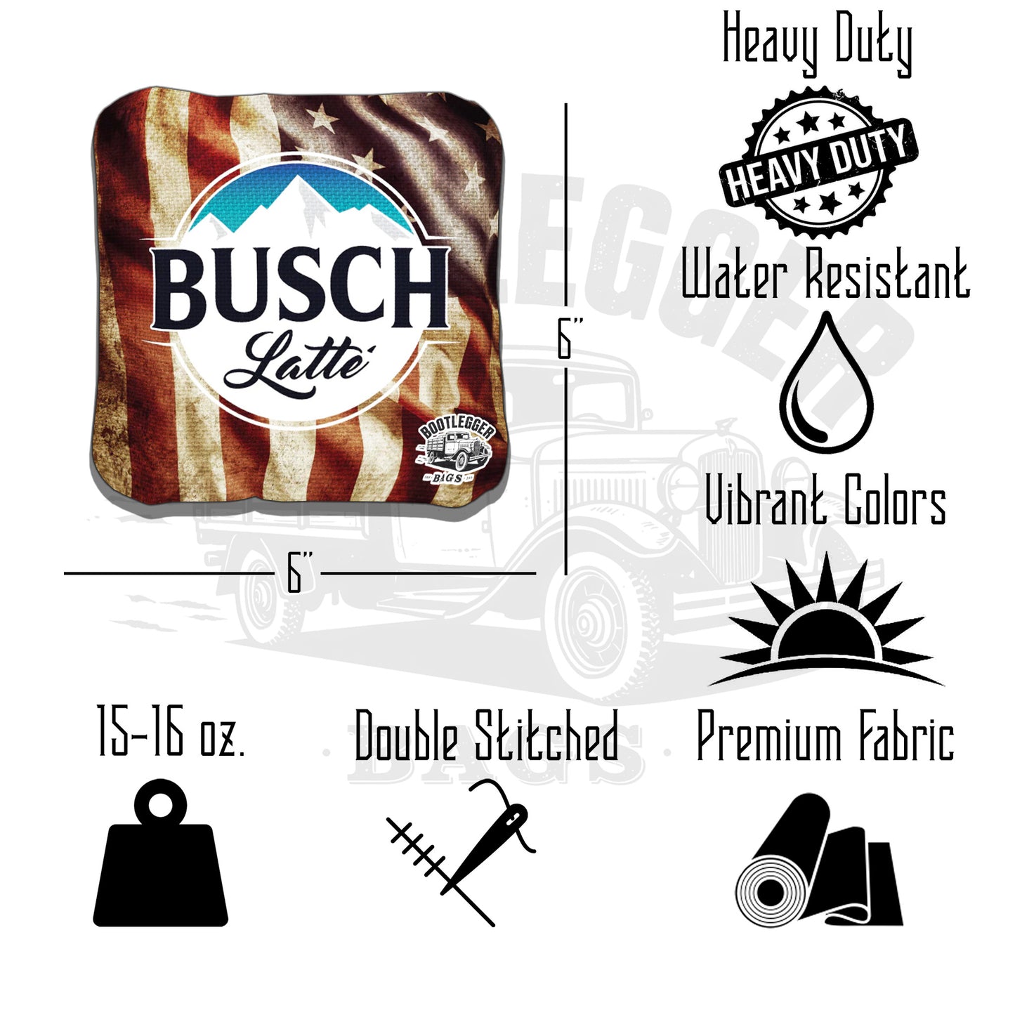 Busch Latte Cornhole Bags