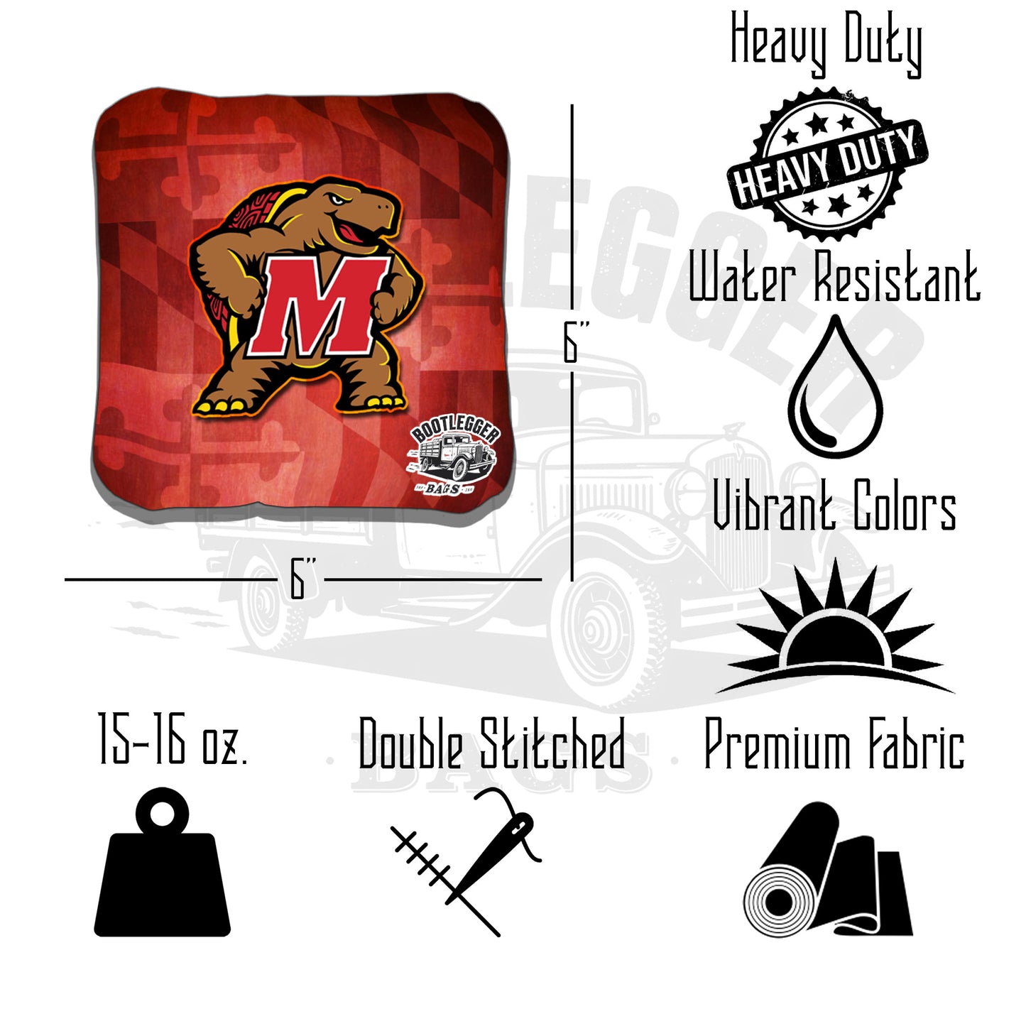 Maryland Terrapins Cornhole Bags