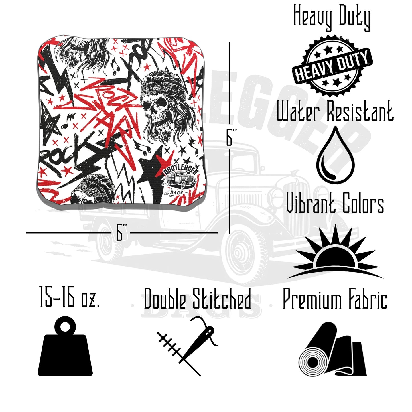 Alternative Rock Cornhole Bags