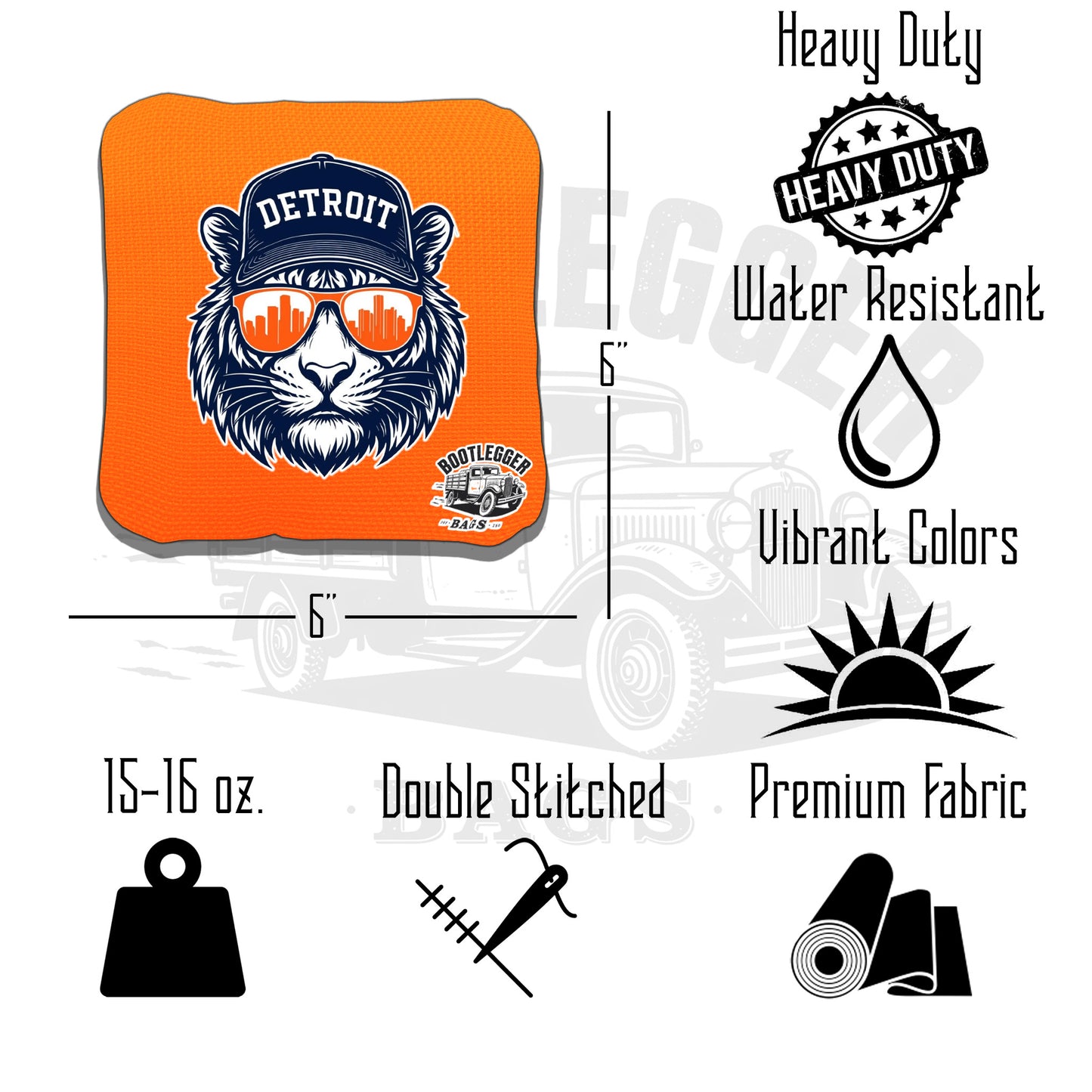 Detroit Tigers nFan Art Cornhole Bags