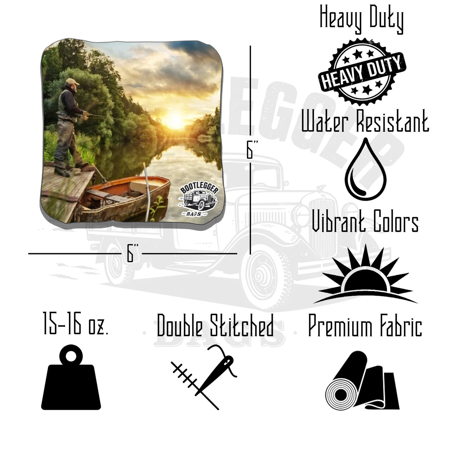 Fishing Cornhole Bags