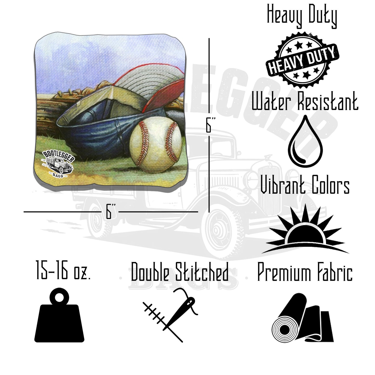 Baseball Cornhole Bags