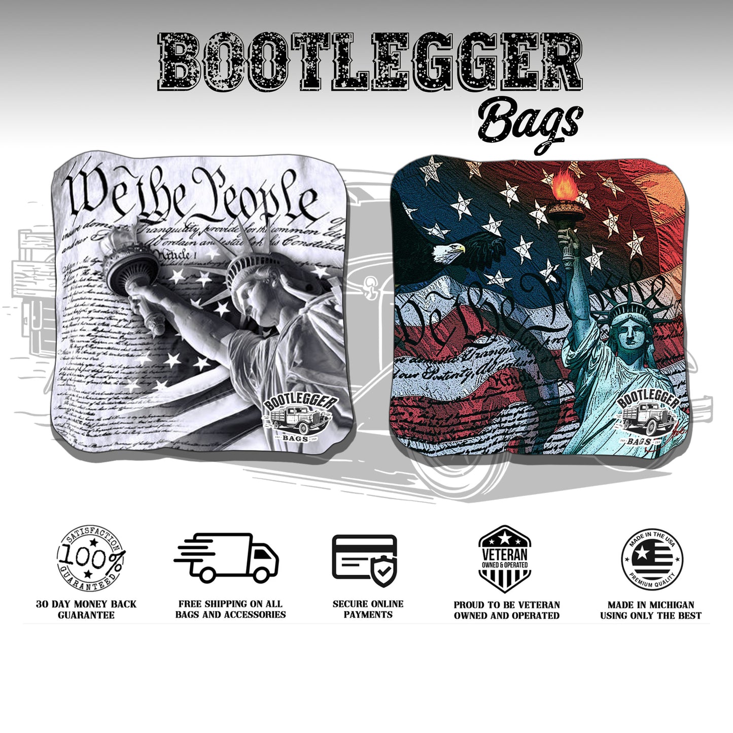 Statue of Liberty We the People Cornhole Bags