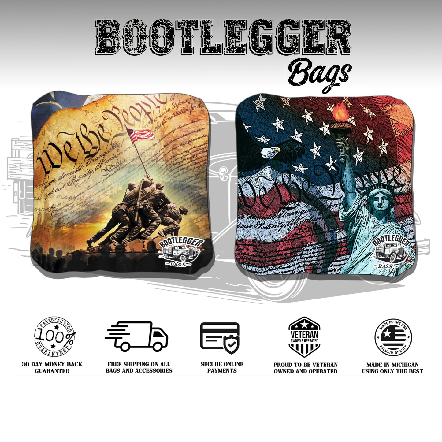 We the People Patriotic Cornhole Bags