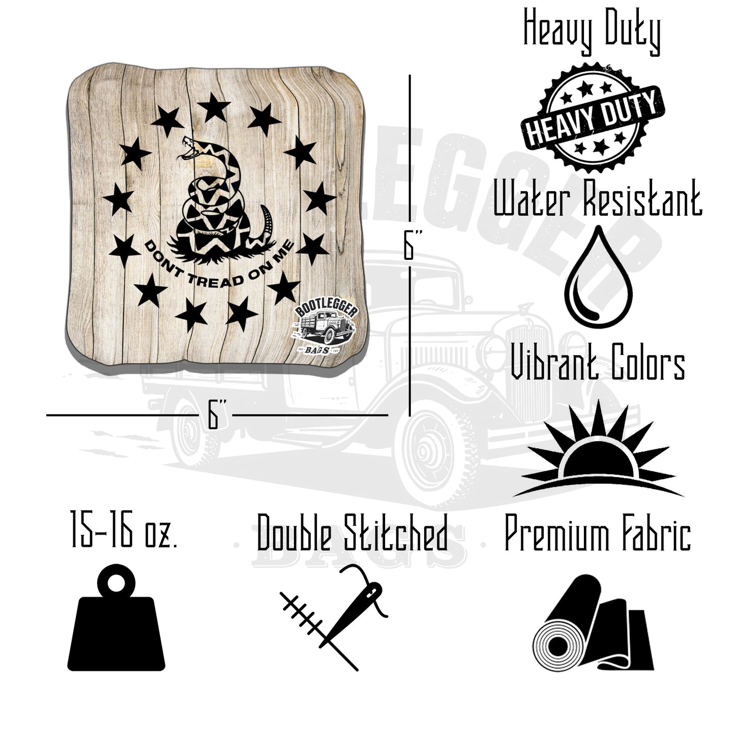 Dont Tread on Me Cornhole Bags