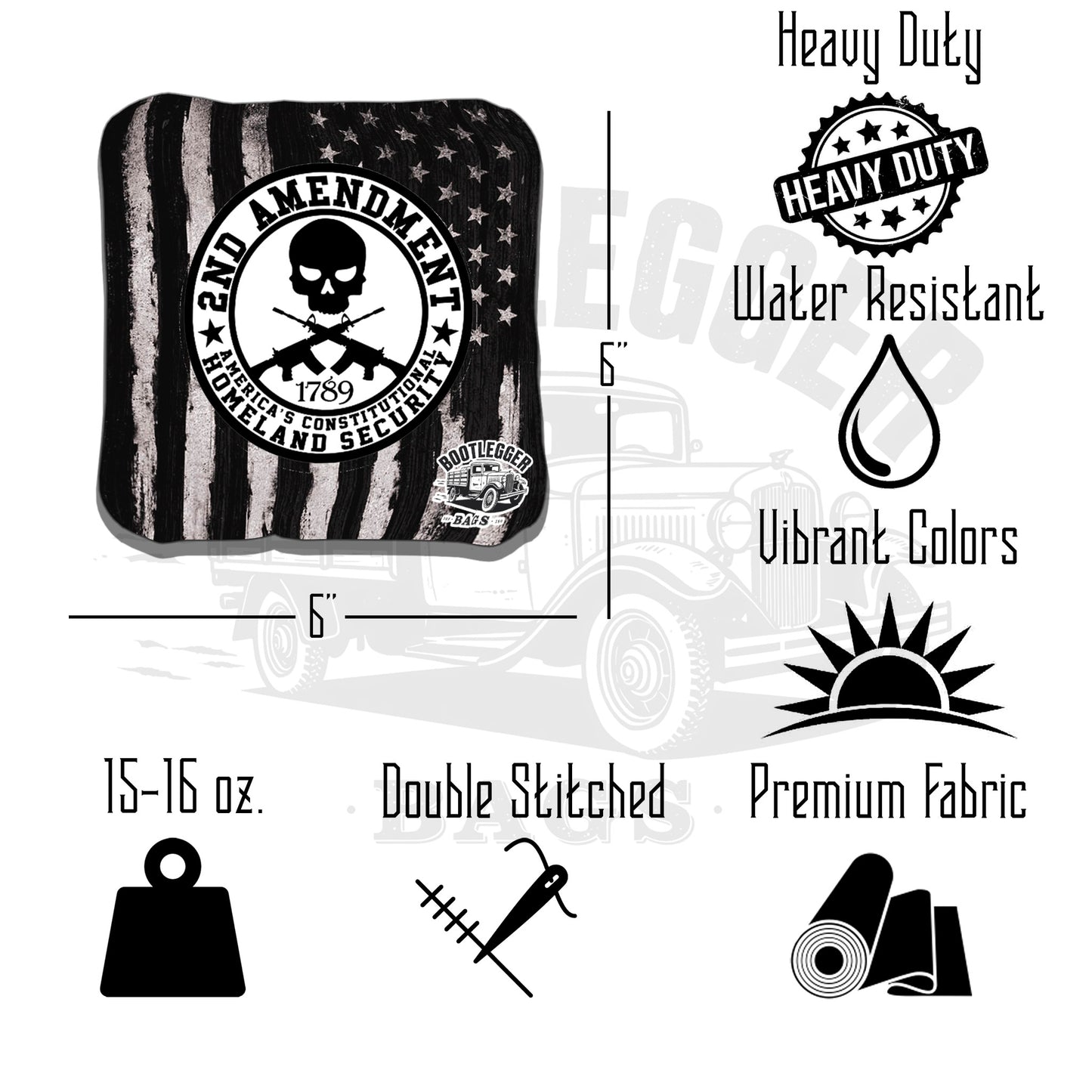 2nd Amendment and We the People Cornhole Bags