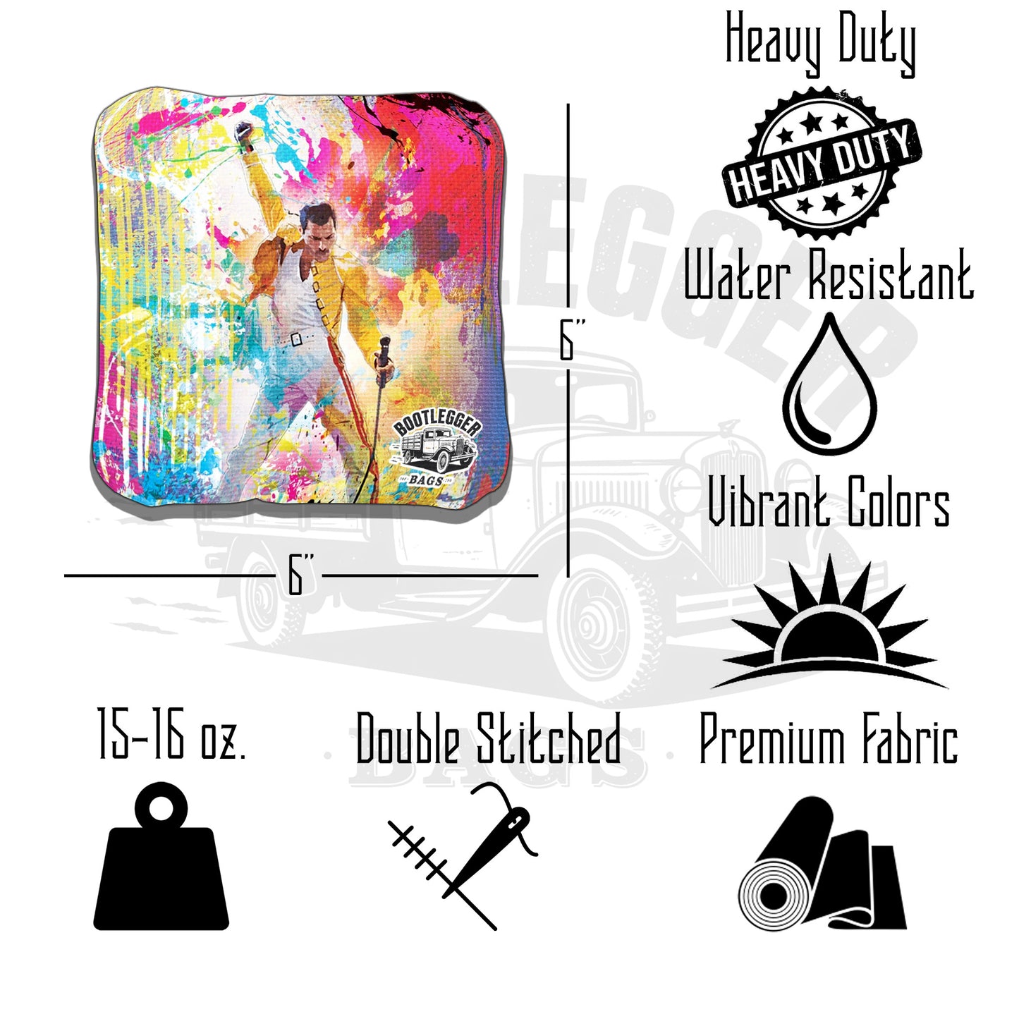 Queen Fan Art Cornhole Bags