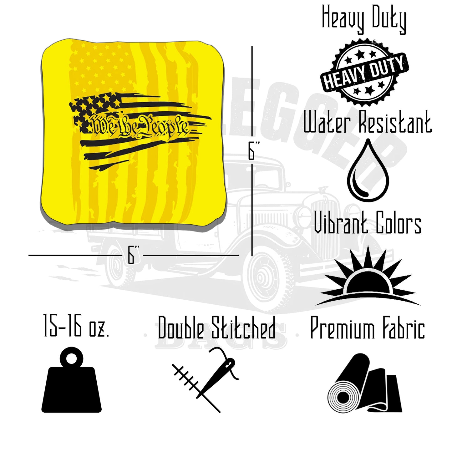 We the People and When Tyranny Becomes Law Cornhole Bags