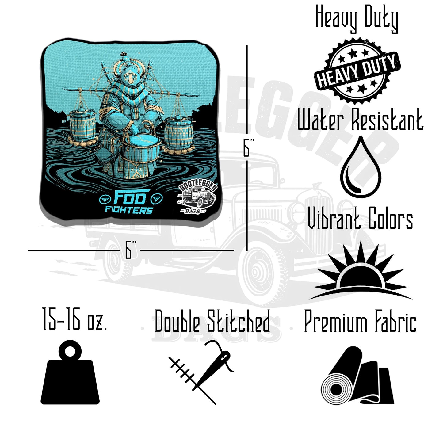 Foo Fighters Fan Art Cornhole Bags