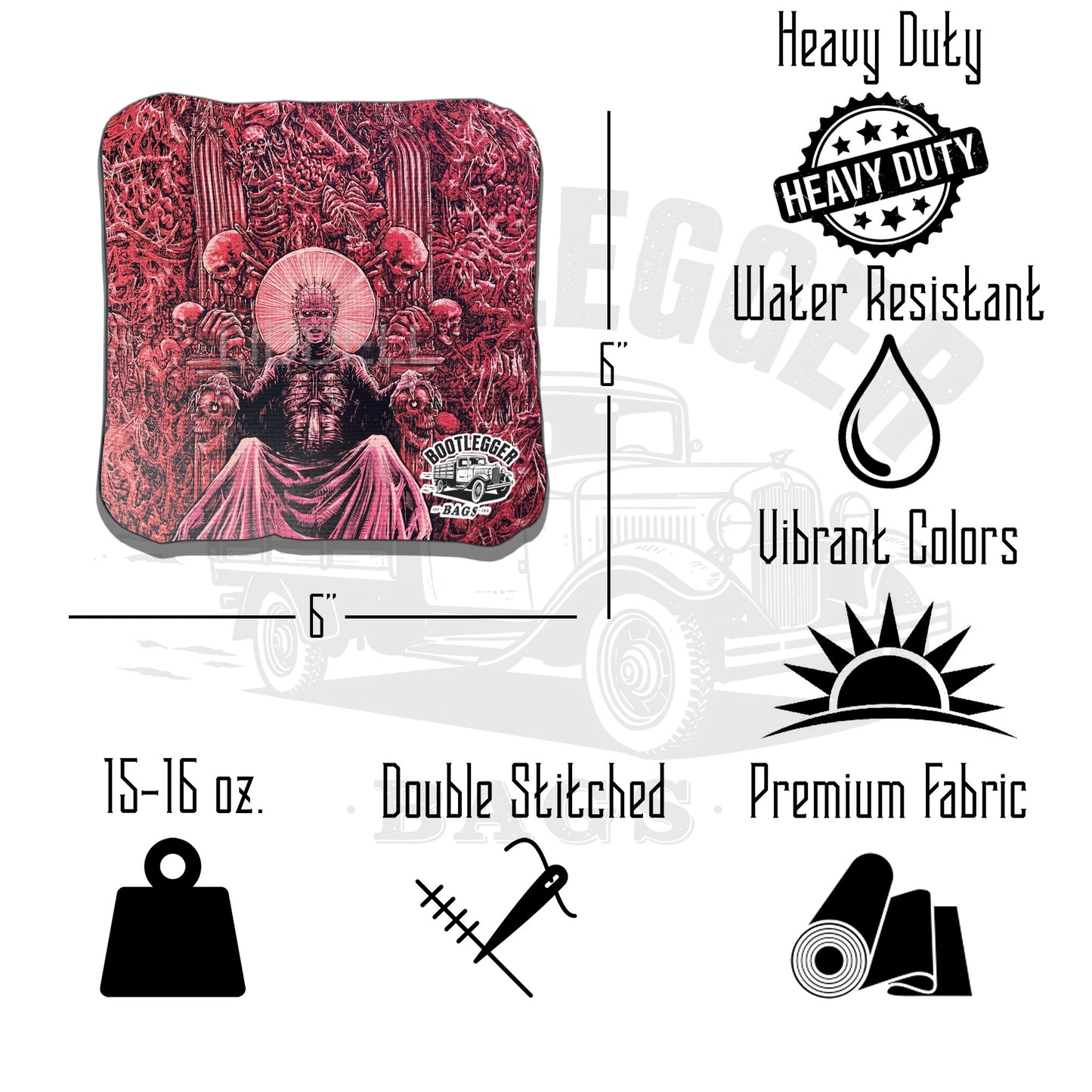 Hellraiser Fan Art Cornhole Bags