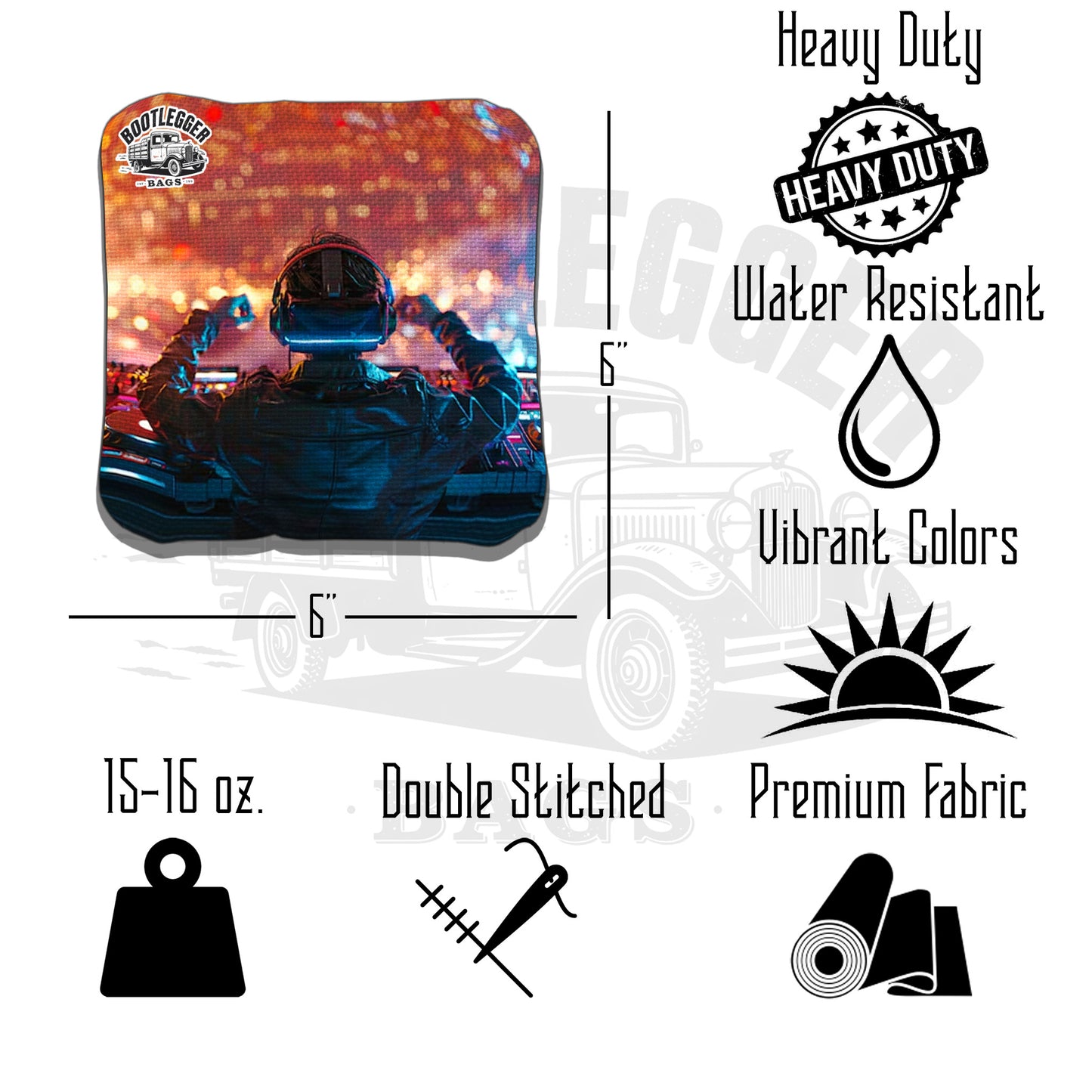 Electronic Music DJ's Cornhole Bags