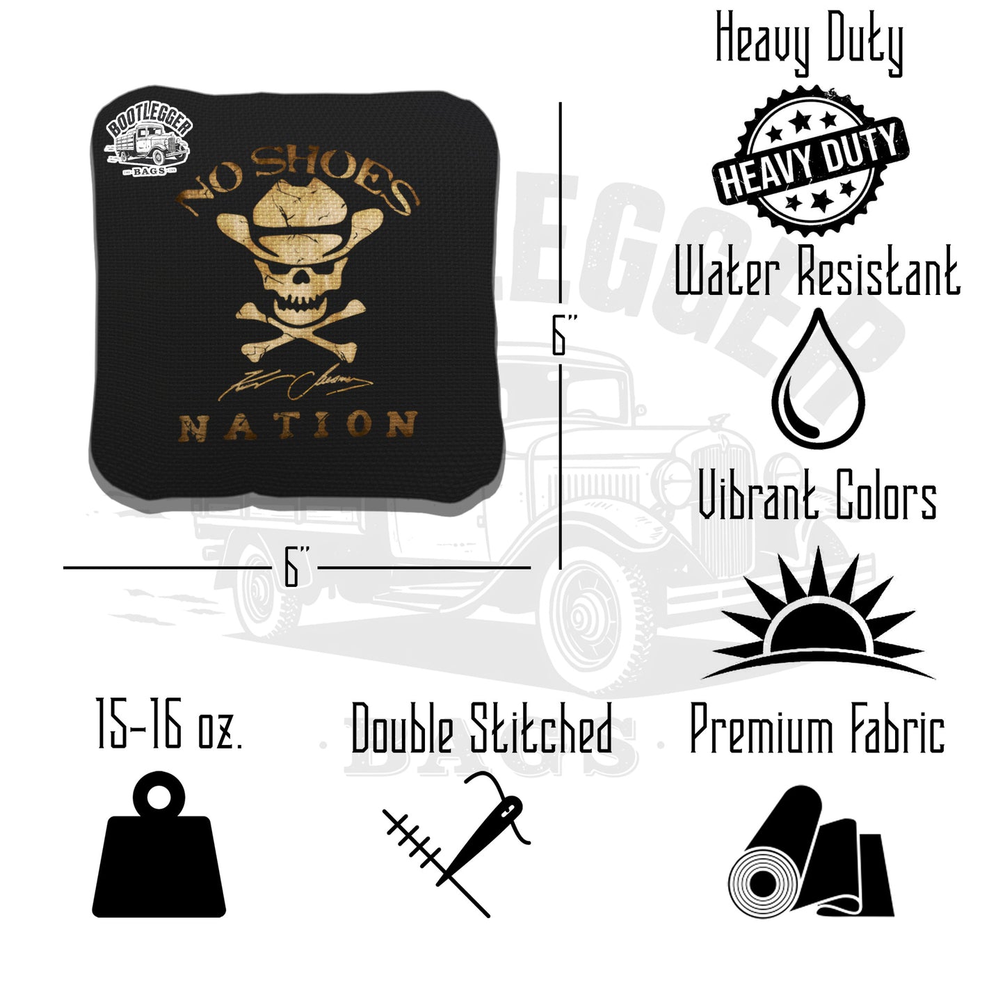 No Shoes Nation Cornhole Bags