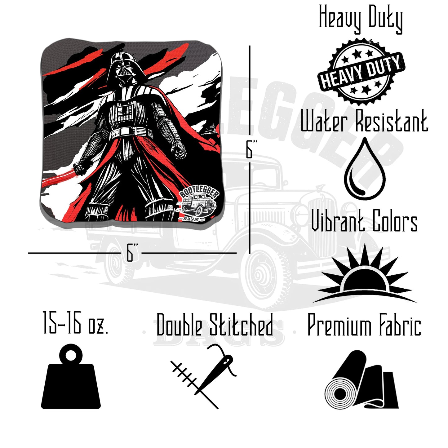 Star Wars Darth Vader Fan Art Cornhole Bags