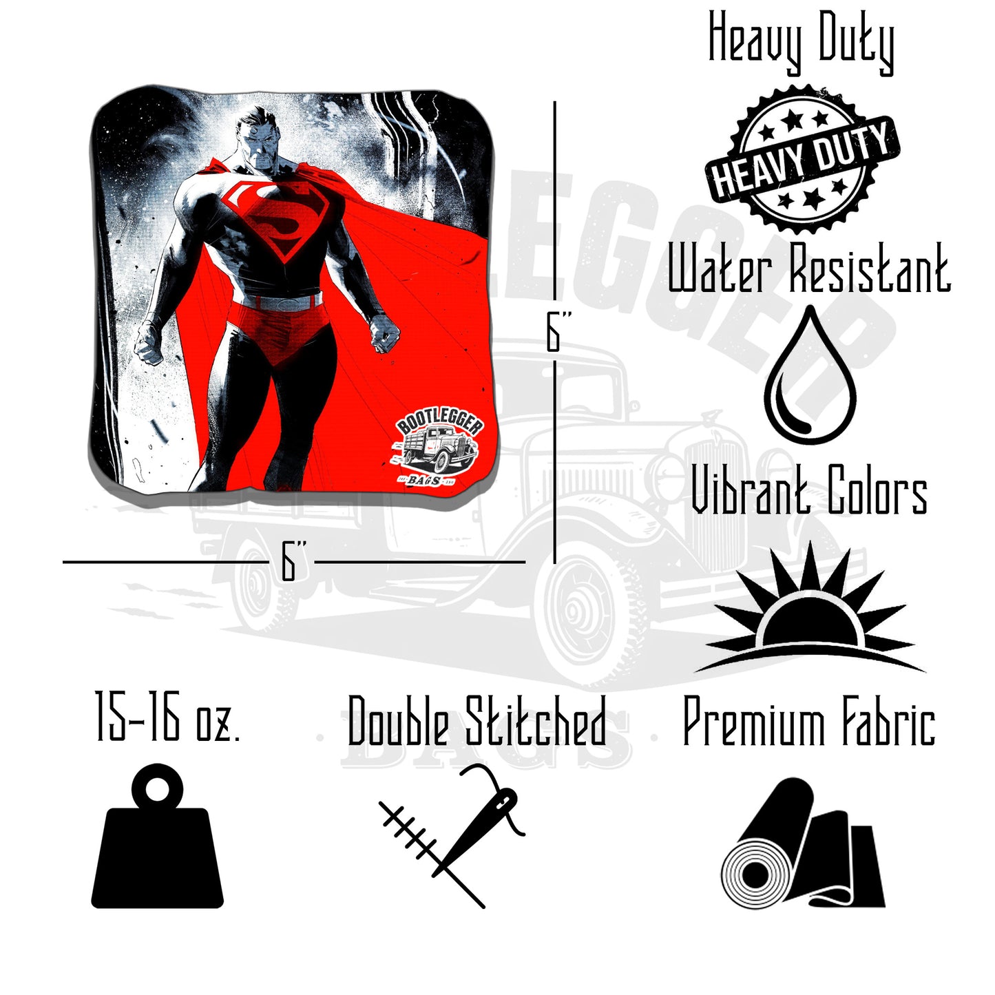 Superman Fan Art Cornhole Bags