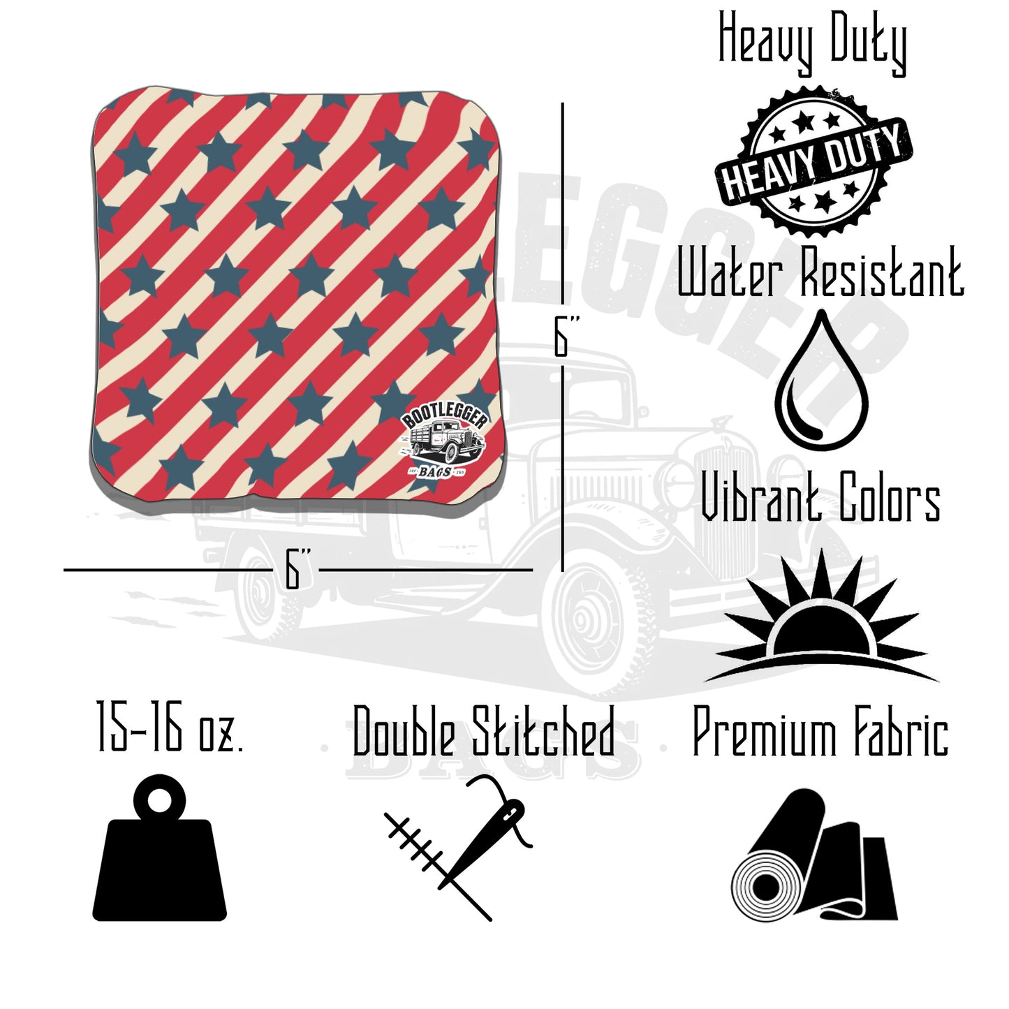 Stars and Stripes American Flag Cornhole Bags
