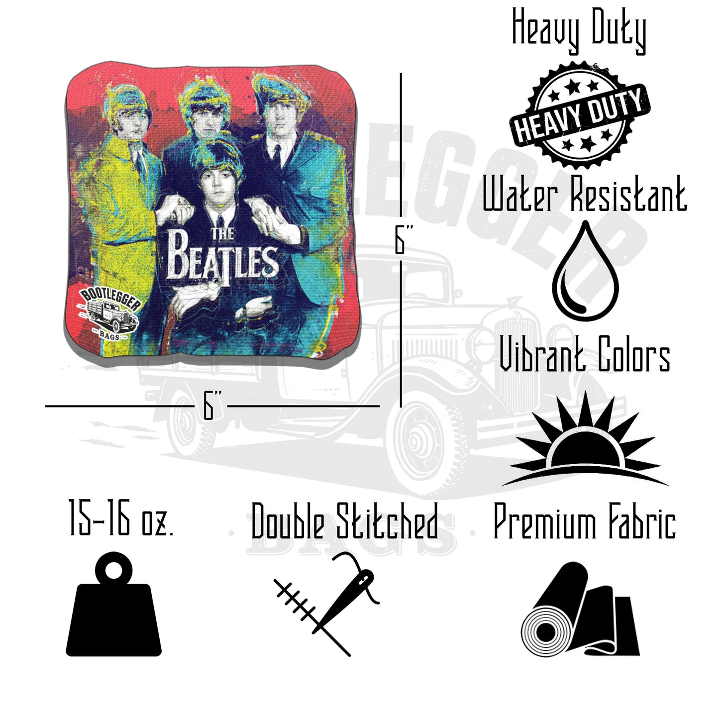 The Beatles Fan Art Cornhole Bags