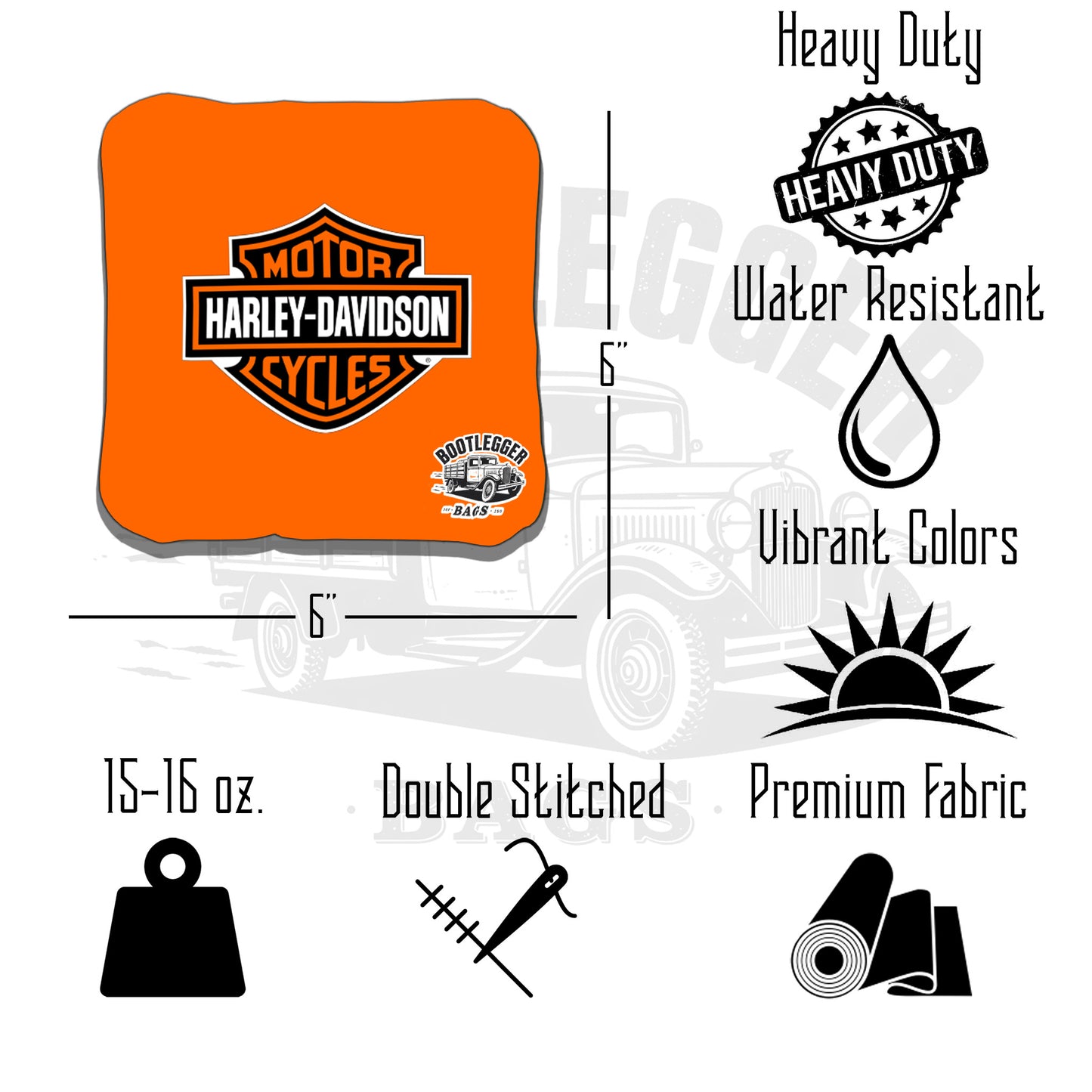Harley Davidson Cornhole Bags