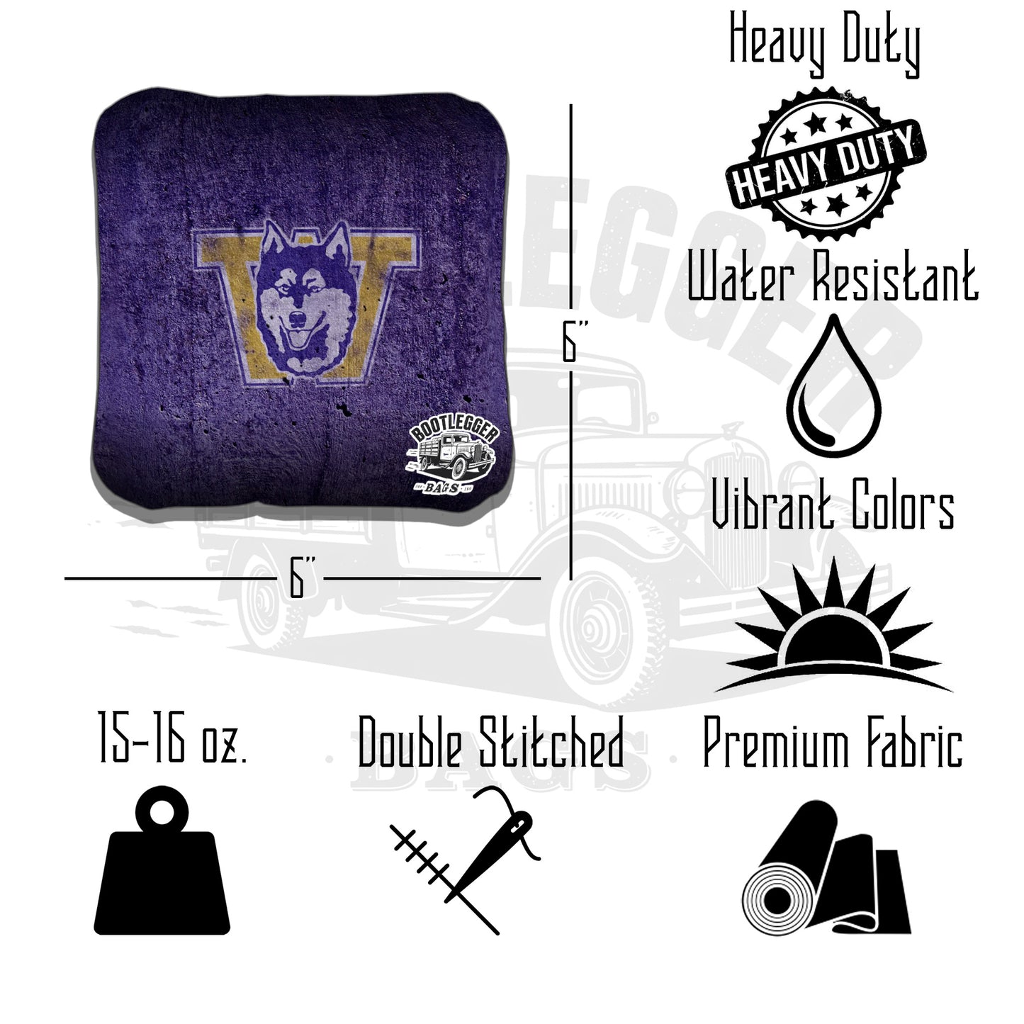Washington Huskies Cornhole Bags