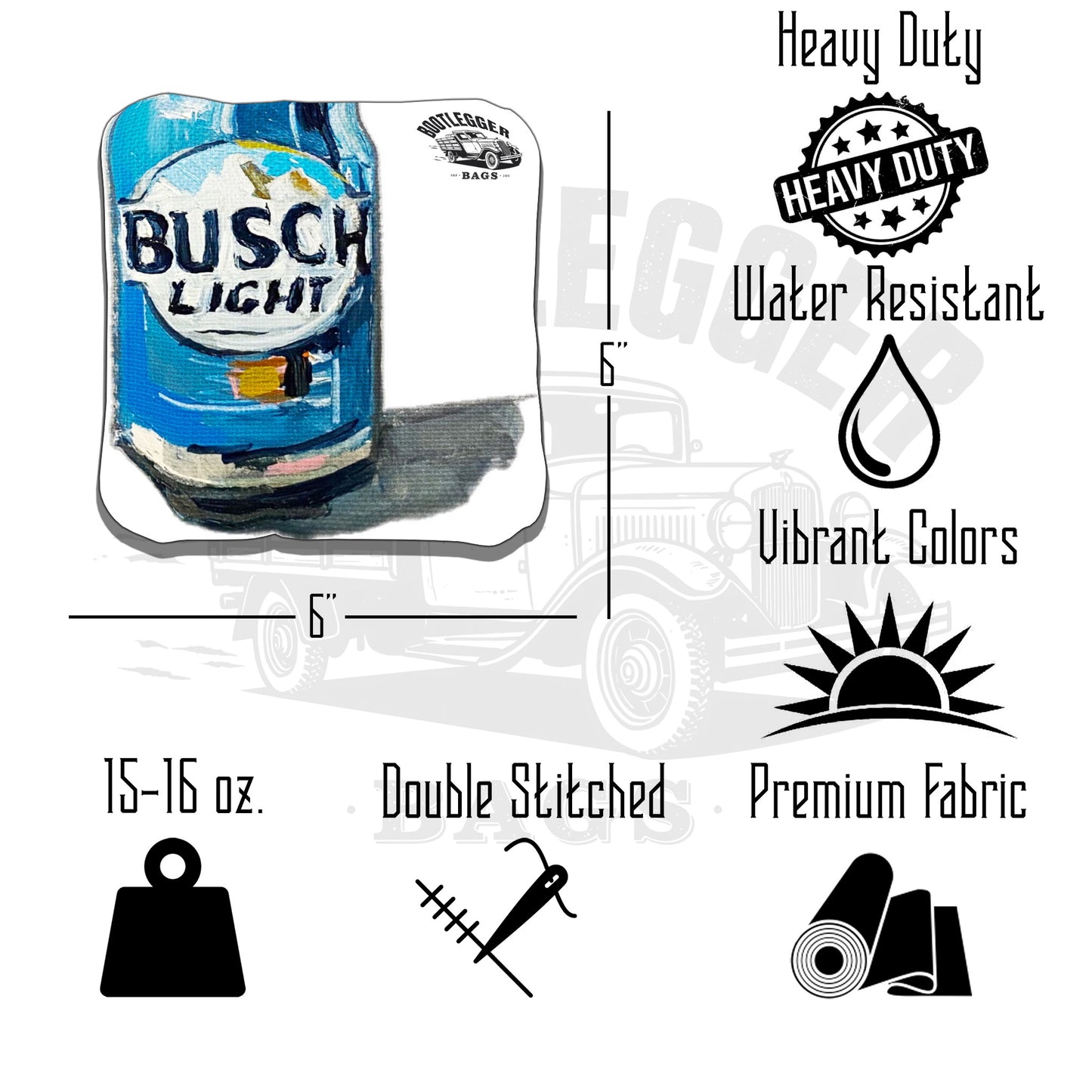 Busch Light Fan Art Cornhole Bags