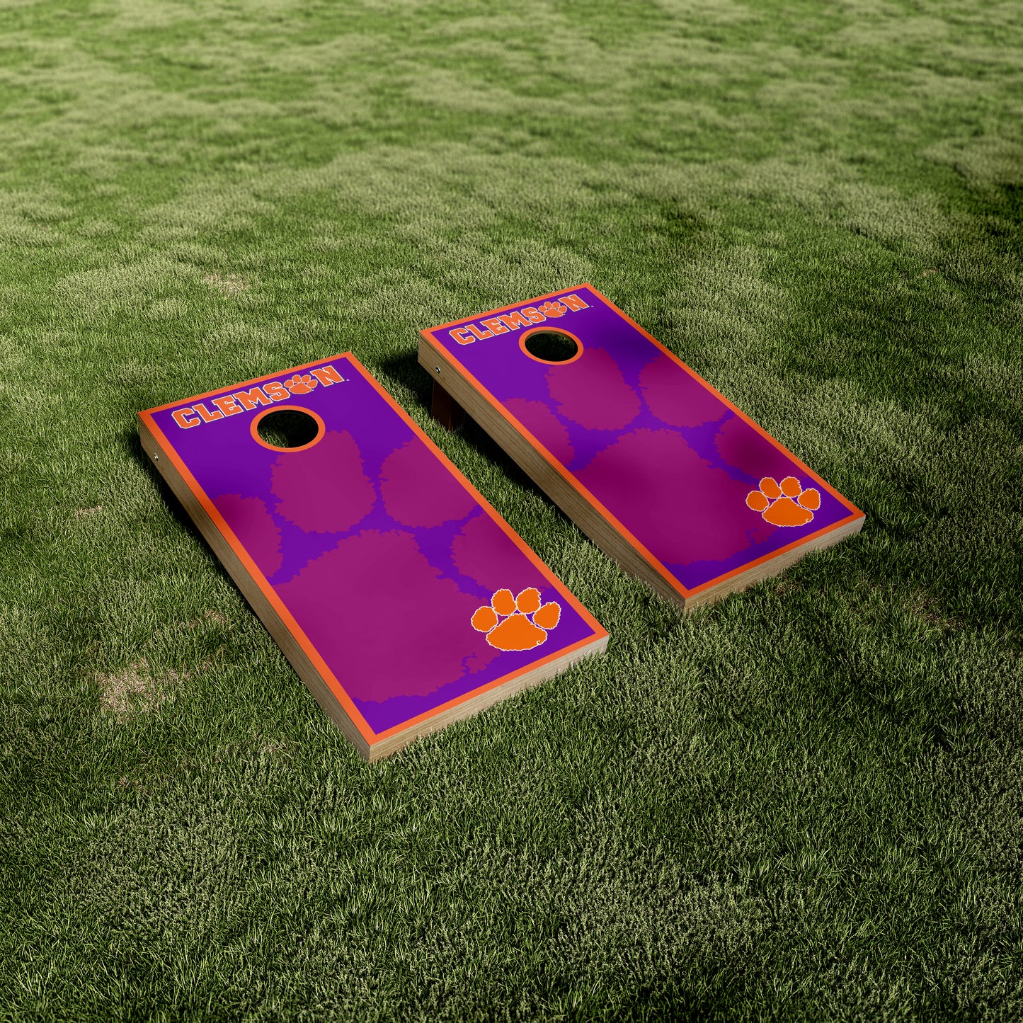 Clemson University Purple Printed Vinyl Wraps/Skins