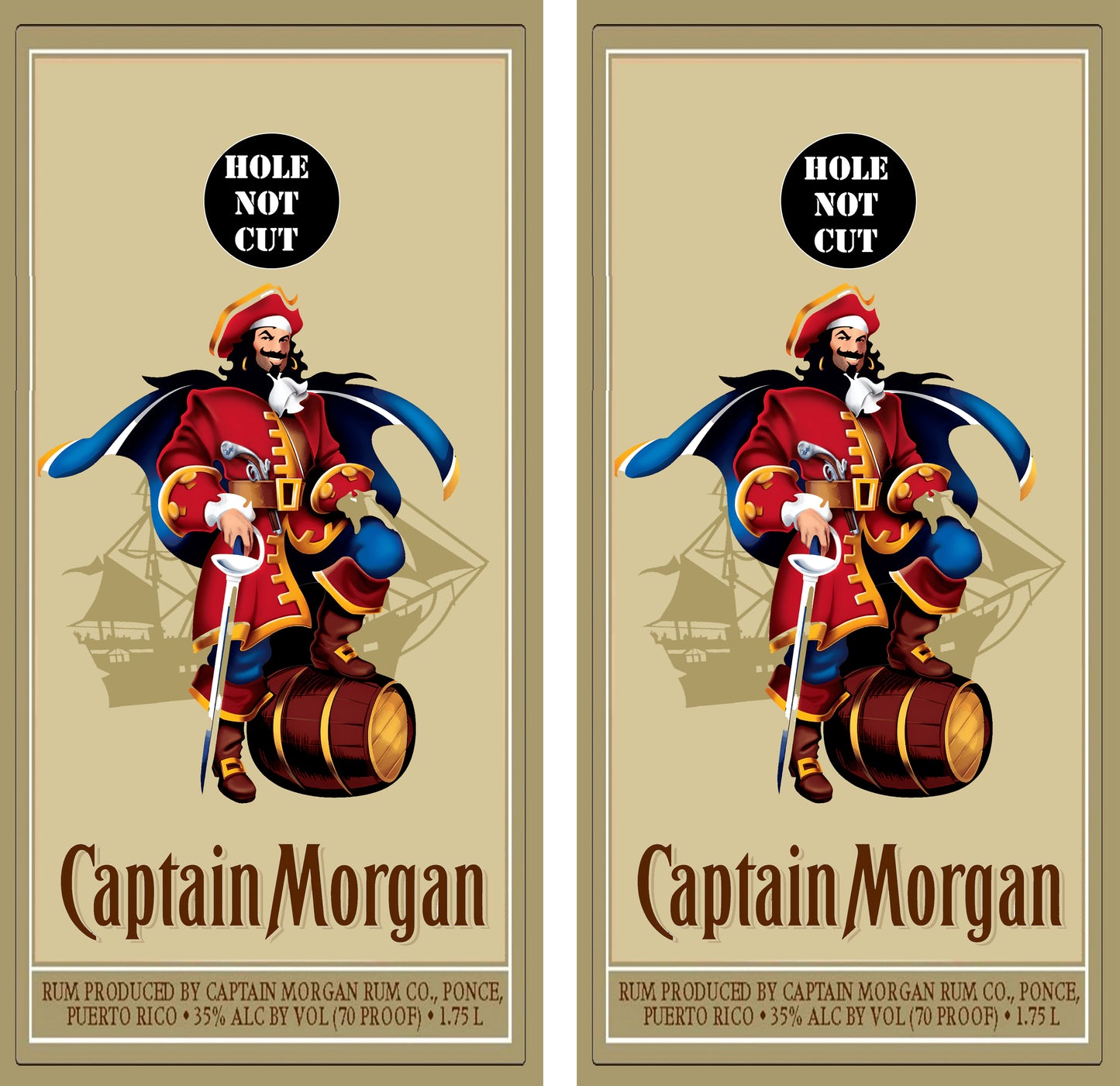 Captain Morgan Tan Vinyl Wraps/Skins
