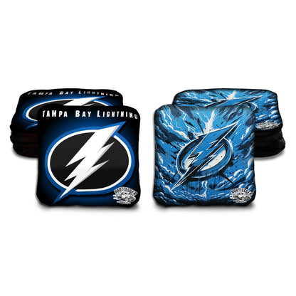 Tampa Bay Lightning Fan Art Cornhole Bags