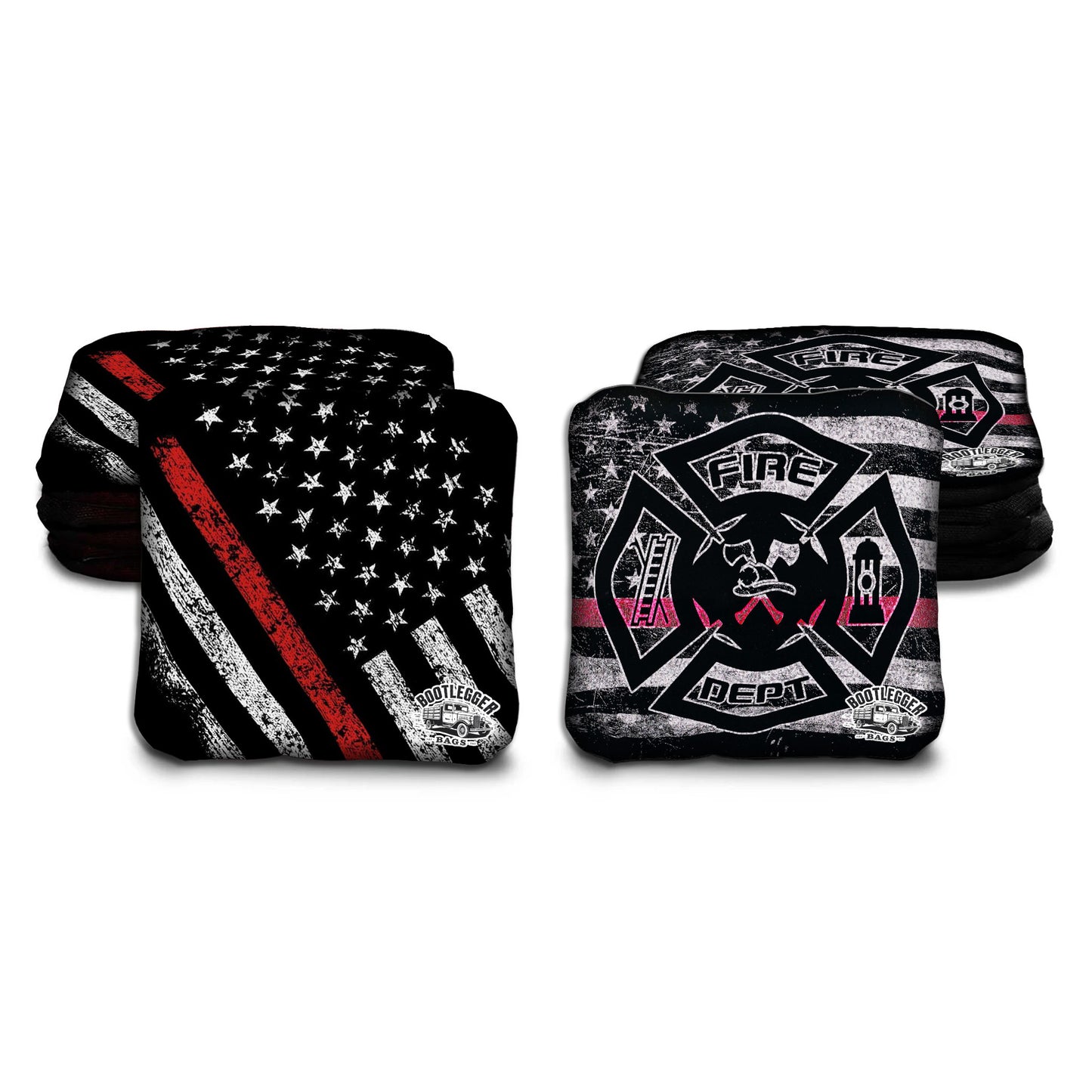 Thin Red Line Flag Cornhole Bags
