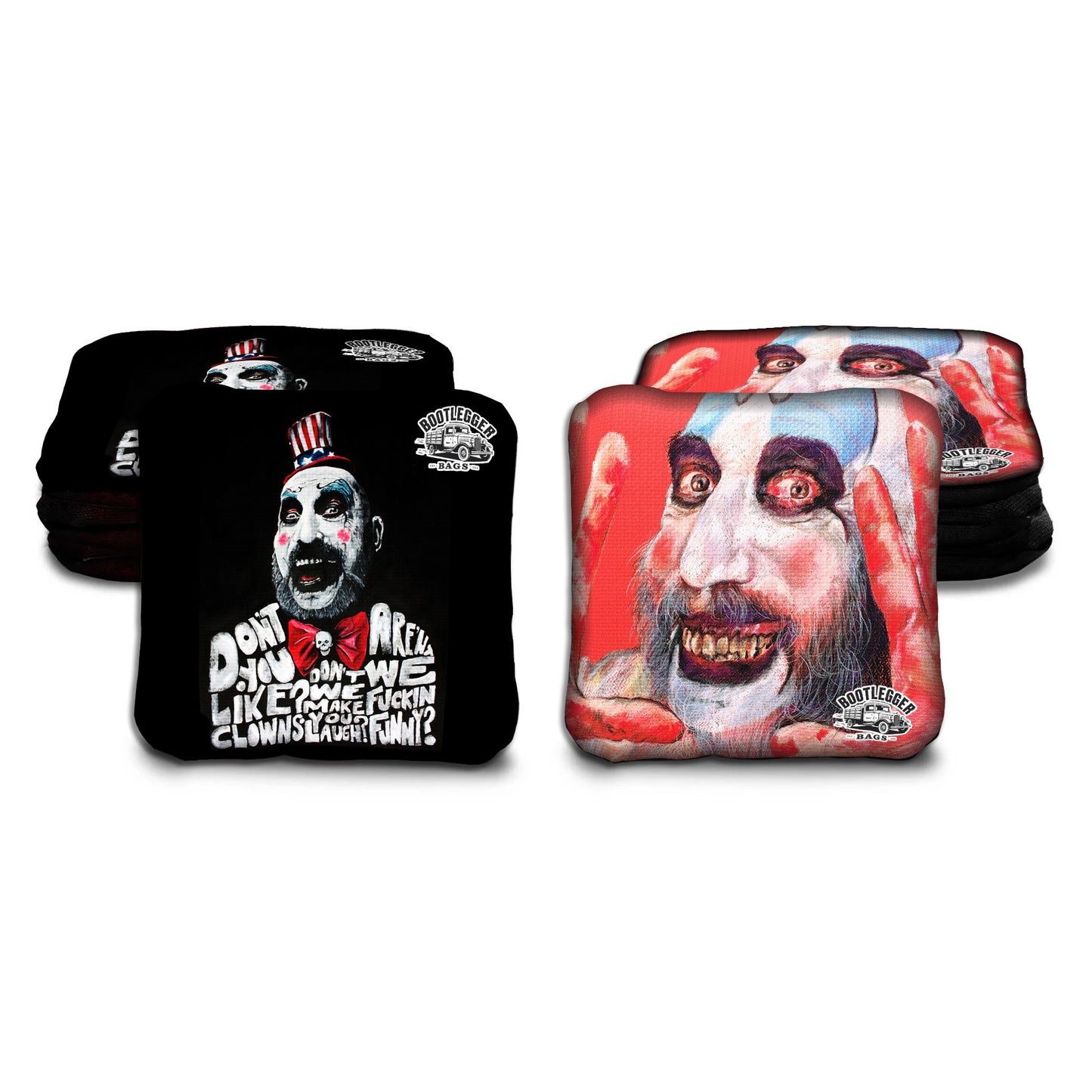 Captain Spaulding Fan Art Cornhole Bags