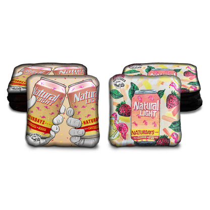 Naturdays Natural Light Fan Art Cornhole Bags