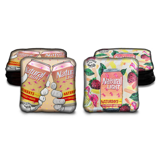 Naturdays Natural Light Fan Art Cornhole Bags