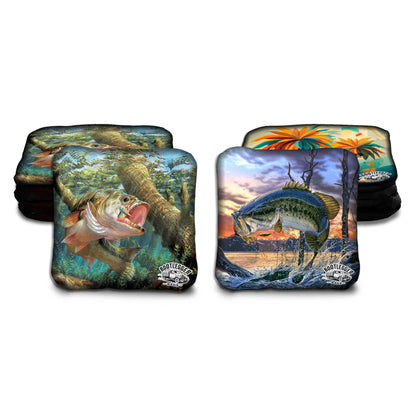 Bass Fishing Cornhole Bags