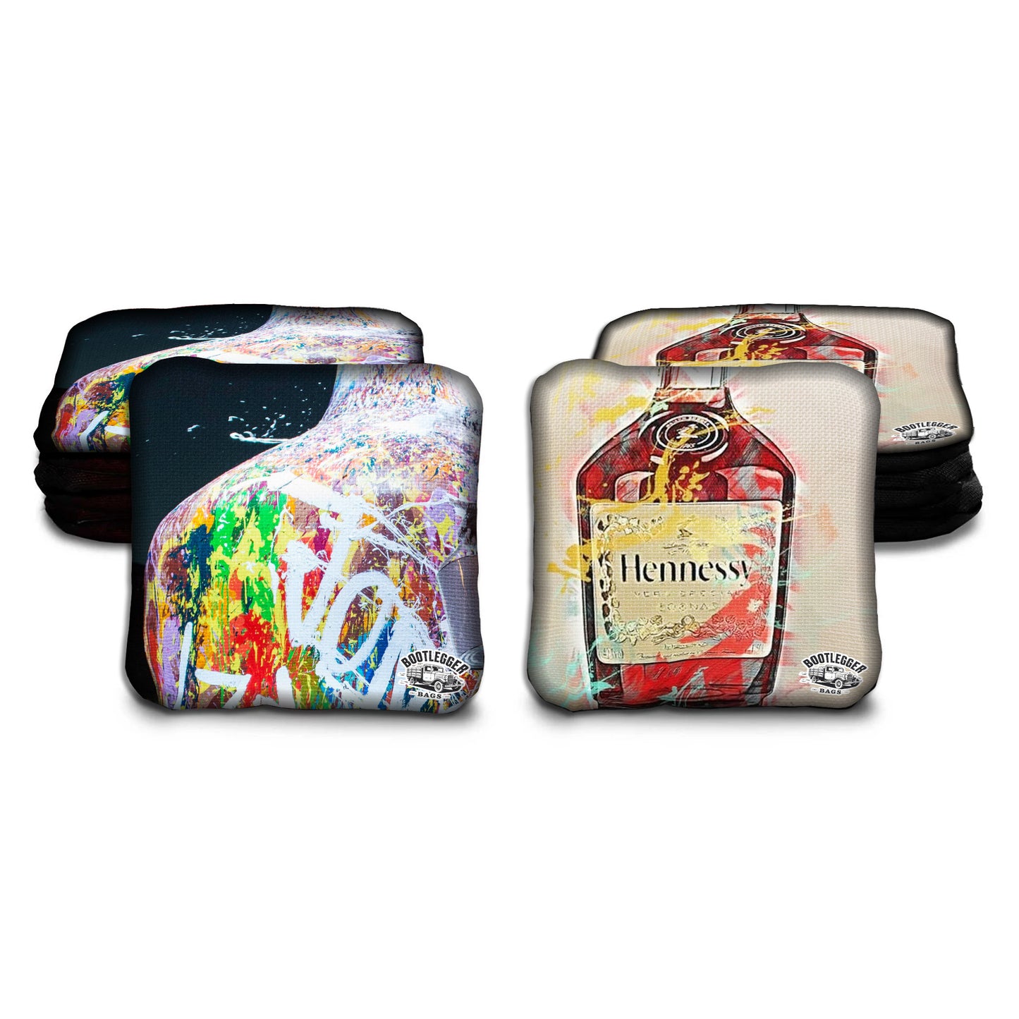 Hennessy Fan Art Cornhole Bags