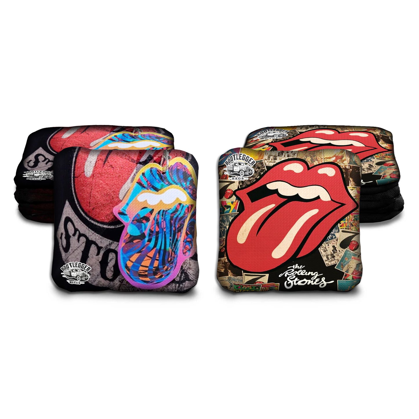 Rolling Stones Fan Art Cornhole Bags