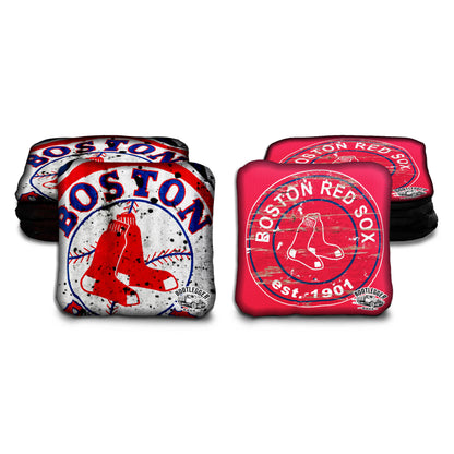 Boston Red Sox Fan Art Cornhole Bags