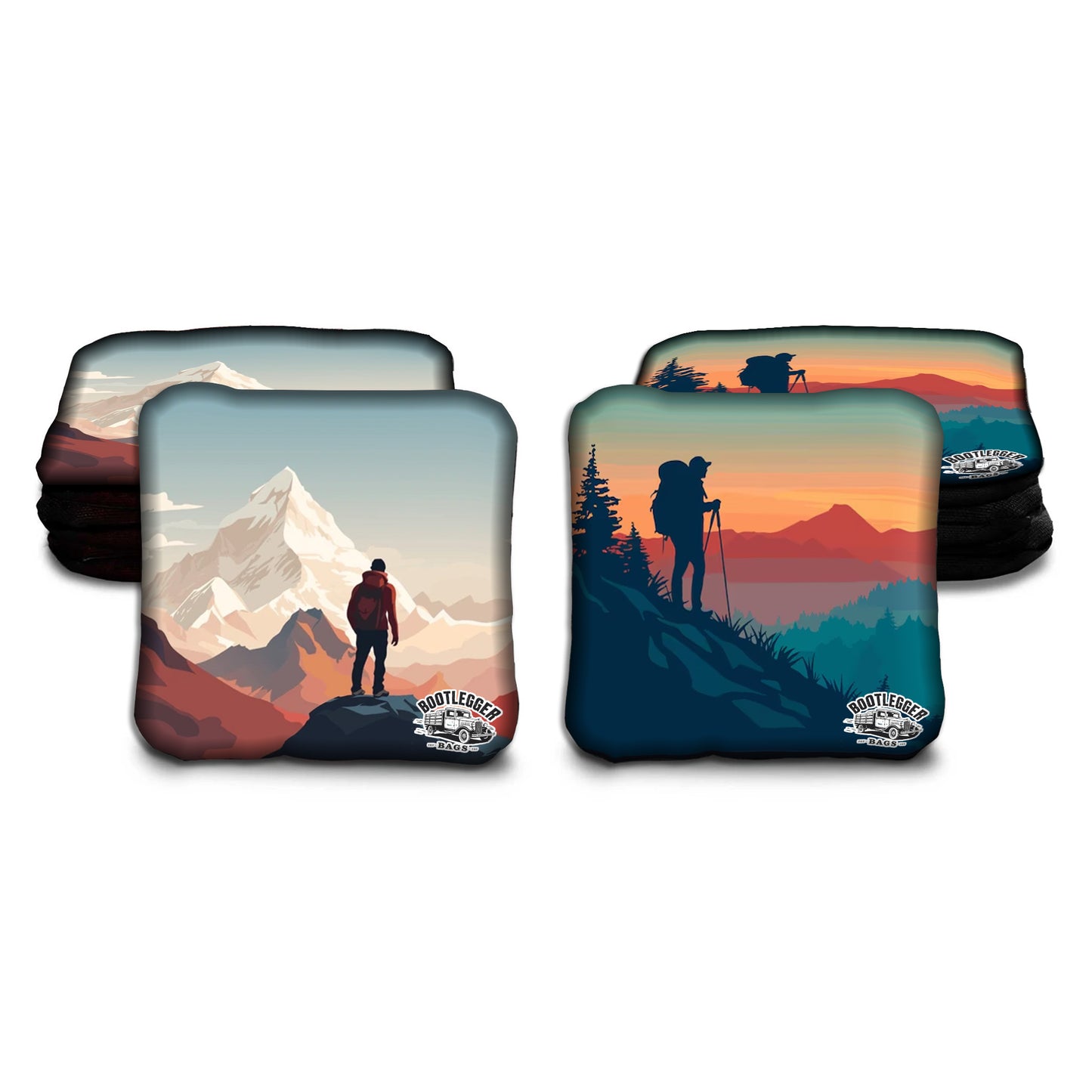 Hiking Mountains Cornhole Bags