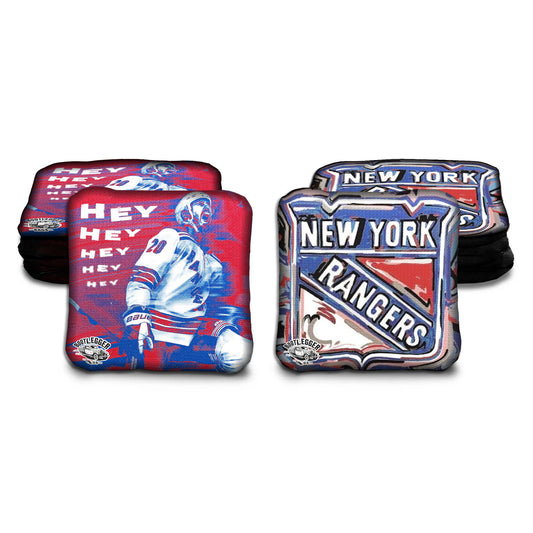New York Rangers Fan Art Cornhole Bags