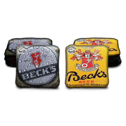 Becks Beer Fan Art Cornhole Bags