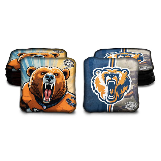 Chicago Bears Fan Art Cornhole Bags